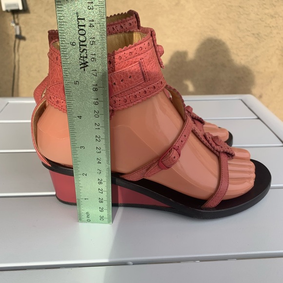 Balenciaga pink leather wedge sandals size 5.5-6 ( European 36) - Picture 7 of 16